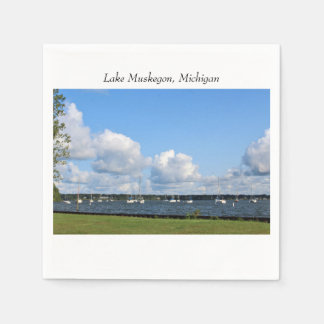 Serviette En Papier Marina sur le lac Muskegon, MI