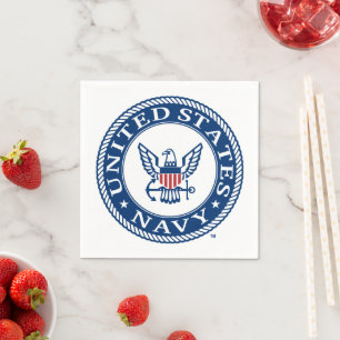 Serviette En Papier Marine américaine Navy Alt Emblem