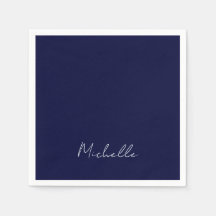 Marine Bleu Couleur Plaque Moderne Nom Propre Call