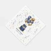 Serviette En Papier Marine Blue Cake 55e anniversaire (Coin)