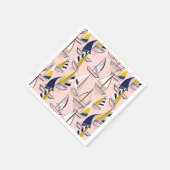 Serviette En Papier Marine Blue Sailboats Party (Coin)