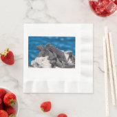 Serviette En Papier Marine Iguana (En situation)