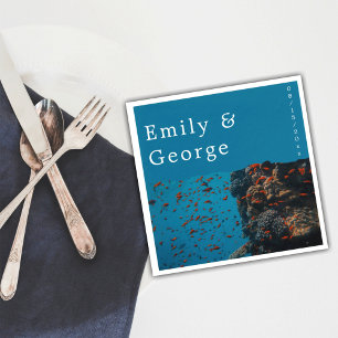 Serviette En Papier Marine sous-marine Sea Fish Reefs Ocean Beach Mari