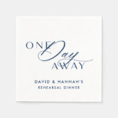 Serviette En Papier Marine Un Jour de serviettes pour le dîner de répé (Devant)