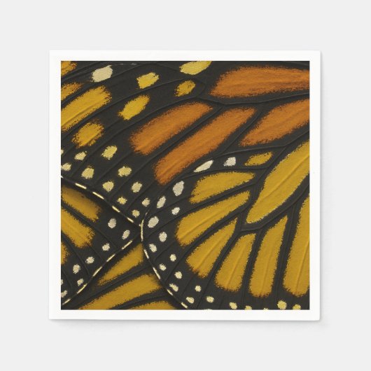 Serviette En Papier Mariposa Orange Yellow Monarch Butterfly Wing (Devant)