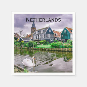 Serviette En Papier Marken, village hollandais à Pays-Bas