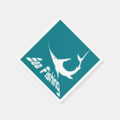 Serviette En Papier Marlin bleu (Coin)