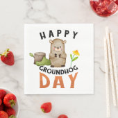 Serviette En Papier Marmotte (En situation)