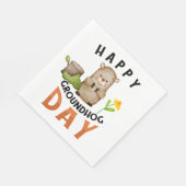 Serviette En Papier Marmotte (Coin)