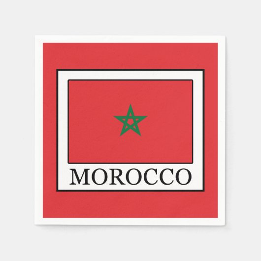 Serviette En Papier Maroc (Devant)