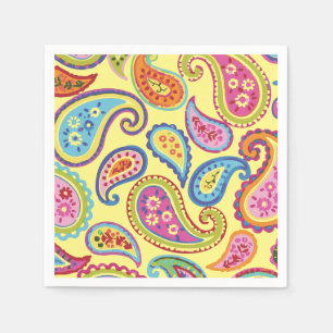 Serviette En Papier Marocaine Paisley Cute Boho Anniversaire
