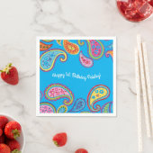 Serviette En Papier Marocaine Paisley Cute Boho Anniversaire (En situation)