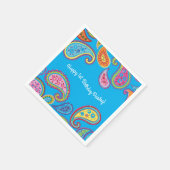 Serviette En Papier Marocaine Paisley Cute Boho Anniversaire (Coin)