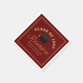 Serviette En Papier Maroon Gold High School Réunion Parti personnalisé (Coin)