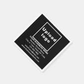 Serviette En Papier Marque Black Business sur papier Napkin (Coin)