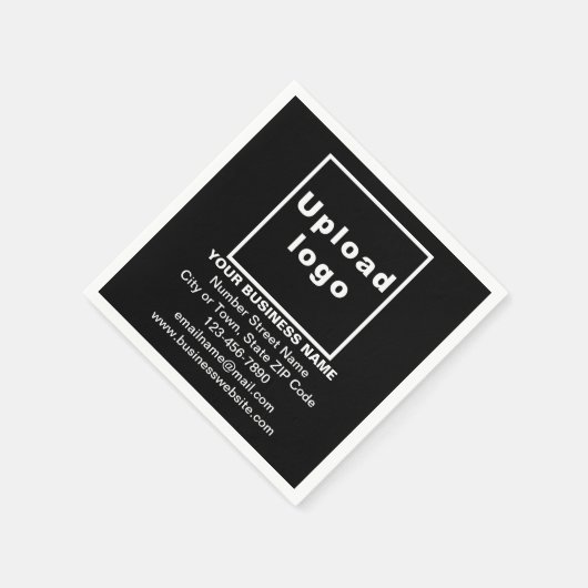 Serviette En Papier Marque Black Business sur papier Napkin (Coin)