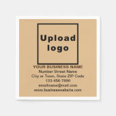 Serviette En Papier Marque commerciale Brown légère sur papier Napkin (Devant)
