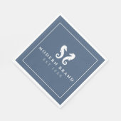 Serviette En Papier Marque côtière moderne et élégante (Coin)