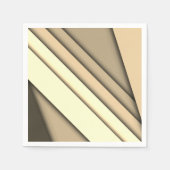 Serviette En Papier Marron monochrome moderne (Devant)