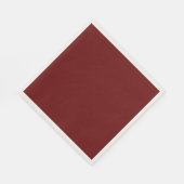 Serviette En Papier Marron, rouge foncé (Coin)
