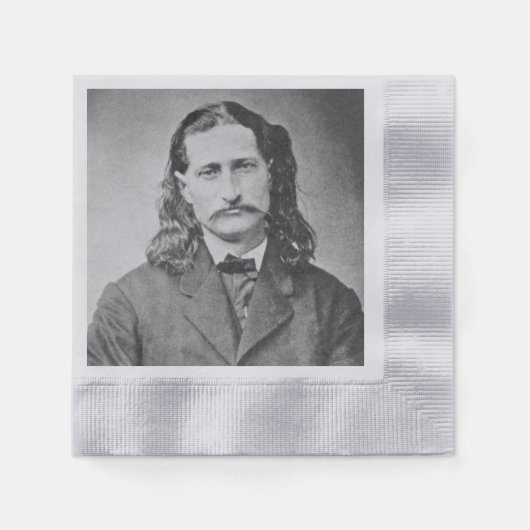Serviette En Papier Marshal Wild Bill Hickok Old West Gunfighter (Devant)