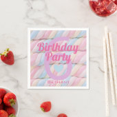 Serviette En Papier Marshmallow Candy Girls Anniversaire (En situation)