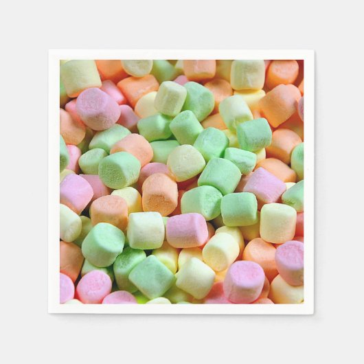 Serviette En Papier Marshmallows miniatures (Devant)