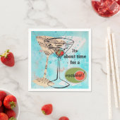 Serviette En Papier Martini (En situation)