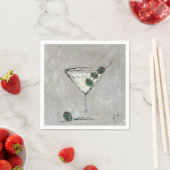 Serviette En Papier Martini (En situation)
