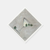 Serviette En Papier Martini (Coin)