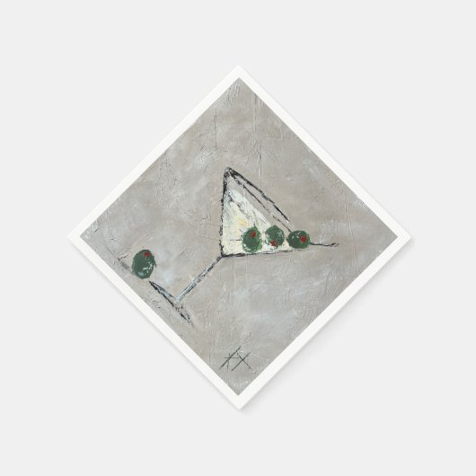 Serviette En Papier Martini (Coin)