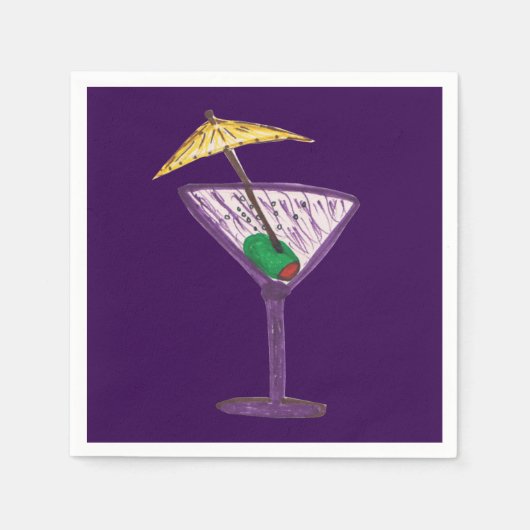 Serviette En Papier Martini (Devant)