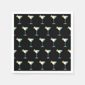 Serviette En Papier Martini Amateurs Cocktail Verre Bartender Alcool (Devant)
