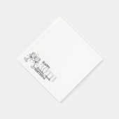 Serviette En Papier Martini Anniversaire (Coin)