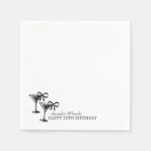 Serviette En Papier Martini Bow (Devant)