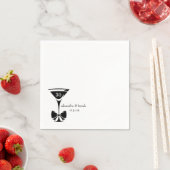 Serviette En Papier Martini Bow (En situation)
