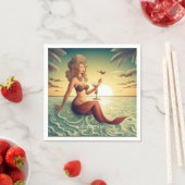 Serviette En Papier Martini Classy Mermaid Thunder_Cove (En situation)
