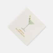 Serviette En Papier Martini Cocktail Wedding shower ou Bachelorette (Coin)