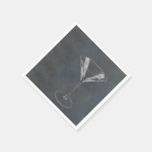 Serviette En Papier Martini Glass (Coin)