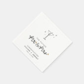 Serviette En Papier Martini Groupe d'engagement M. et Mme Napkins (Coin)