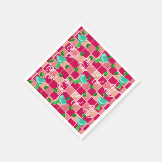 Serviette En Papier Martini Paper Napkins (Coin)