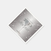 Serviette En Papier Martini Silver Parties scintillant Nouvel An Sove  (Coin)