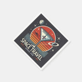 Serviette En Papier Martini Space Travel 1957 Space Age Logo (Coin)