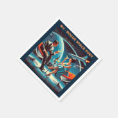Serviette En Papier Martini Space Travel Poster Rogue Space Port (Coin)