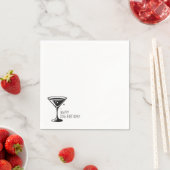 Serviette En Papier Martini Sparkle (En situation)