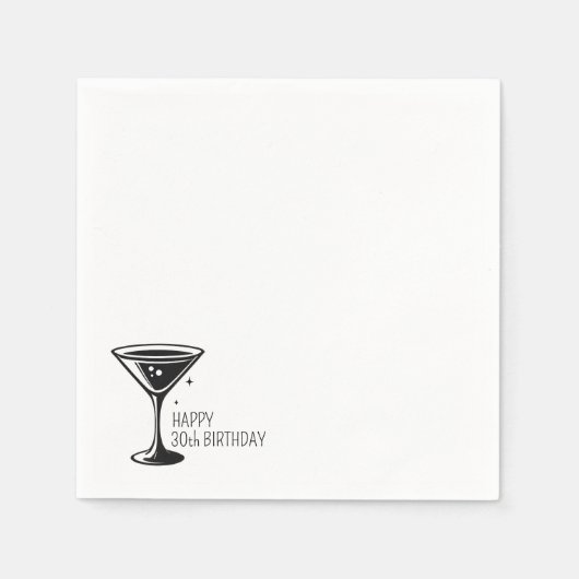 Serviette En Papier Martini Sparkle (Devant)