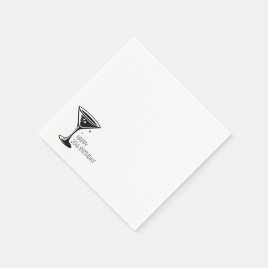 Serviette En Papier Martini Sparkle (Coin)