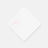 Serviette En Papier Martini Whimsical Rétro Main Tirée Initiales Perso (Coin)