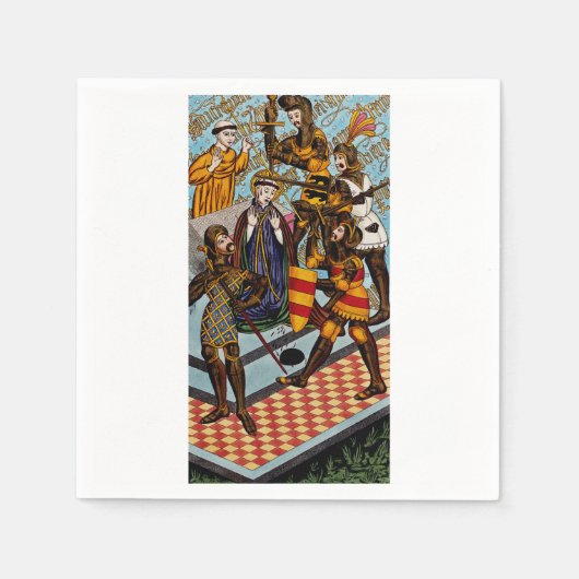 Serviette En Papier Martyre de Saint Thomas de Canterbury (Devant)