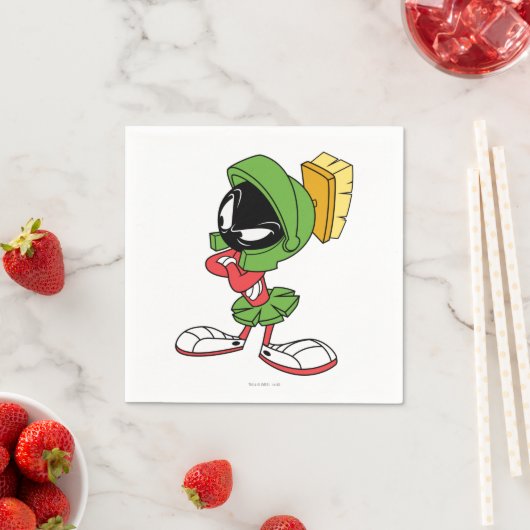 Serviette En Papier MARVIN LE MARTIAN™ agacé (En situation)